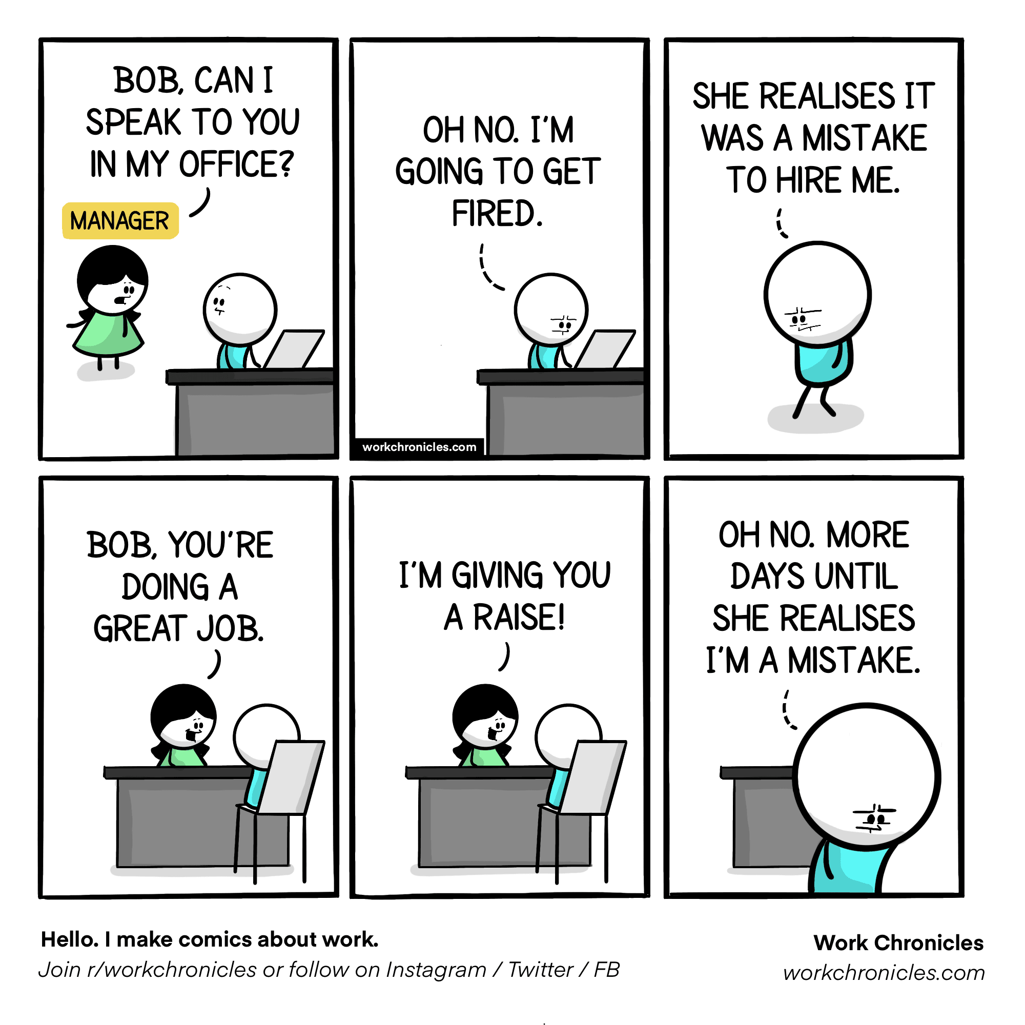 Imposter syndrome comic strip