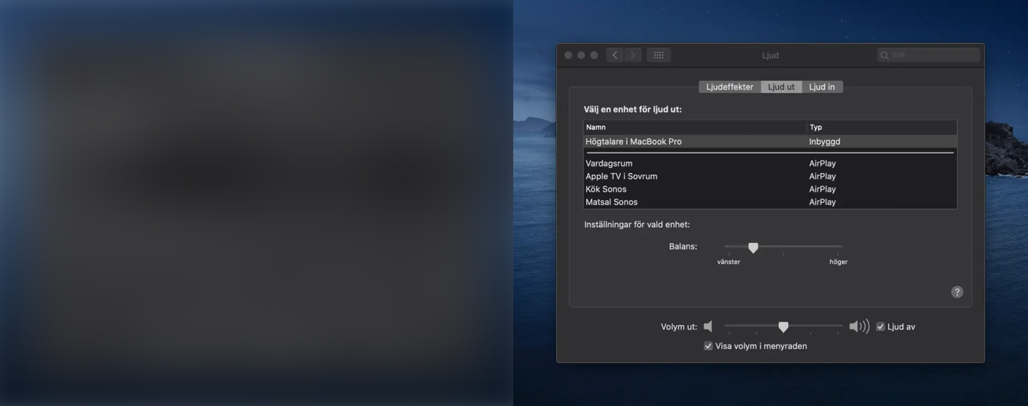 Blurred image as placeholder beside real image
